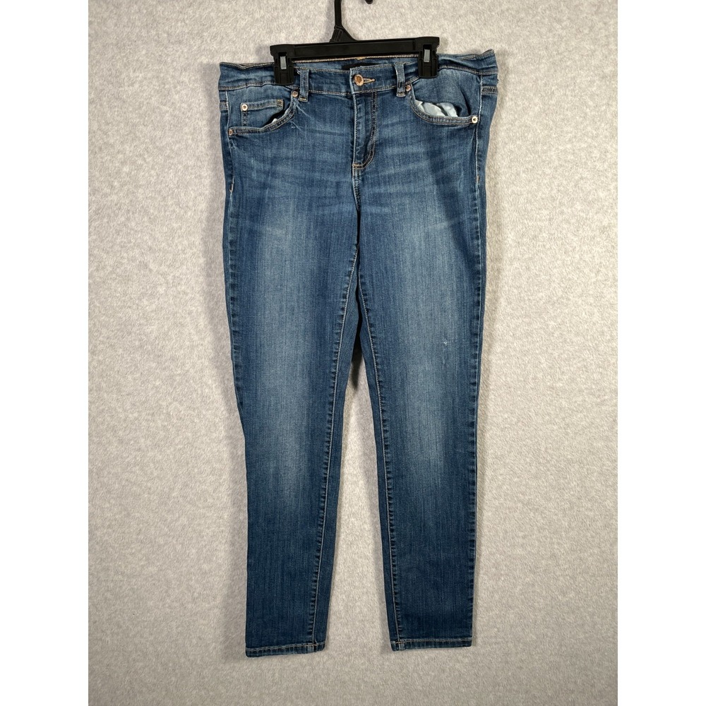 Joe Fresh Skinny Jeans Womens 30 Blue Denim Ultra Slim Fit Low Rise Medium Wash